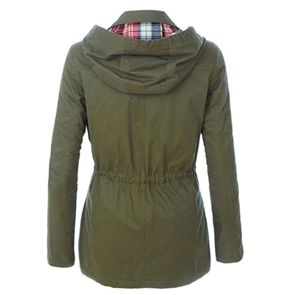 π₯Women's Zip Up Military Anorak Hooded Jacket - Picture 3 of 3